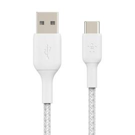 Belkin Braided USB-C to USB-A 2m Cable - White