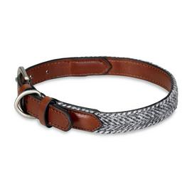 Petface Herringbone Leather Dog Collar - Small