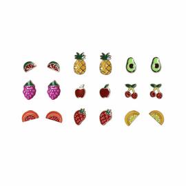 Flitzy Kids Fruit Stud Earrings Set