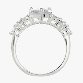 Revere Sterling Silver Heart Cubic Zirconia Ring