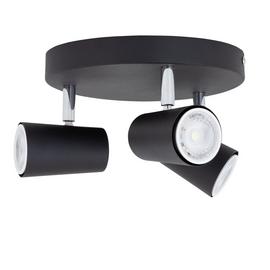 Argos Home 3 Light Spotlight Plate - Matt Black