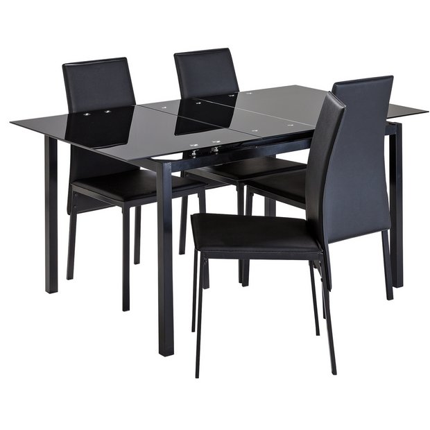 Small black table deals argos