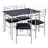 Argos Home Oslo Rectangular Dining Table & 4 Chairs - Black