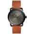Fossil Commuter Mens Brown Leather Strap Watch
