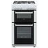 Bush BGC50DW 50cm Double Oven Gas Cooker - White