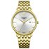 Rotary Mens Gold Plated Stainless Steel Bracelet Watch
