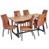 Argos Home Nomad Oak Effect Dining Table & 6 Milo Chairs