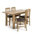 Argos Home Ashwell Extendable Oak Veneer Table & 4 Chairs