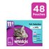 Whiskas 11+ Senior Cat Food Fish in Jelly 48 Pouches