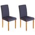 Argos Home Pair of Mid Back Fabric Chairs - Charcoal