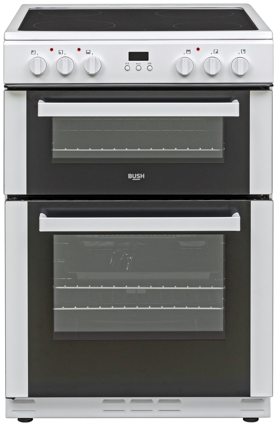 white double oven electric cooker