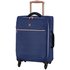 it Luggage Expandable 4 Wheel Soft Cabin Suitcase - Blue