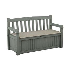 Keter Eden 265L Storage Bench - Beige Green