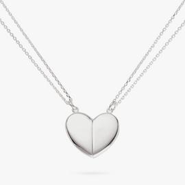 Revere Sterling Silver Split Heart Magnetic Pendants
