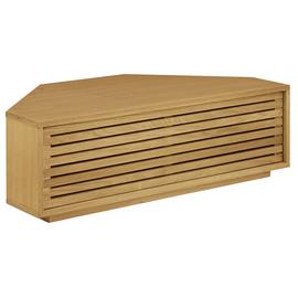 Habitat Max 1 Door Corner Oak TV Unit - Natural