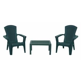 Bica Baltimore Stackable Garden Bistro Set - Green