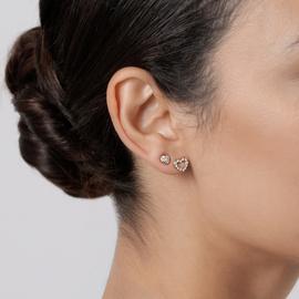 Radley 18ct Gold Plated Heart Stud Earrings - Set of 2