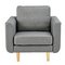 Argos Home Remi Fabric Armchair in a Box - Light Grey