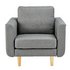 Argos Home Remi Fabric Armchair in a Box - Light Grey