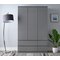 Argos Home Jenson Gloss 3 Door 4 Drawer Wardrobe - Grey
