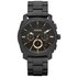 Fossil Machine Mens Black Stainless Steel Chronograph Watch