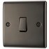 BG Single 2 Way Switch - Black Nickel
