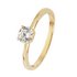 Revere 9ct Yellow Gold 0.50ct Look CZ Solitaire Ring
