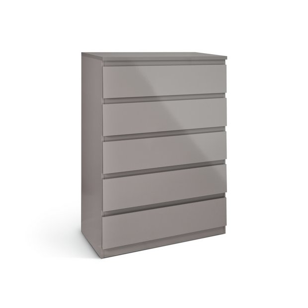 Ikea grey gloss deals drawers