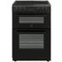 Bush BDBL60ELB 60cm Double Oven Electric Cooker - Black