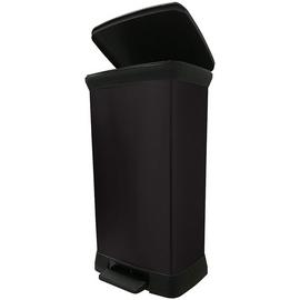 Curver 50 Litre Deco Pedal Bin - Black