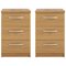 Argos Home Hallingford 2 Bedside Tables Set - Oak Effect