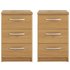 Argos Home Hallingford 2 Bedside Tables Set - Oak Effect