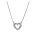 Disney Mickey Mouse Sterling Silver Crystal Heart Necklace