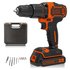 Black + Decker Cordless Hammer Drill with Battery - 18V