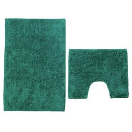 Argos Home Bath and Pedestal Mat Set - Cyan