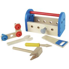 Chad Valley Construction Wooden Tool Box