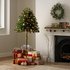 Argos Home 6ft Half Parasol Christmas Tree - Green