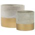 sass & belle Gold Dipped Planters - Set of 2