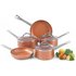 Salter 5 Piece Copper Ceramic Collection Pan Set