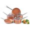 Salter 5 Piece Copper Ceramic Collection Pan Set