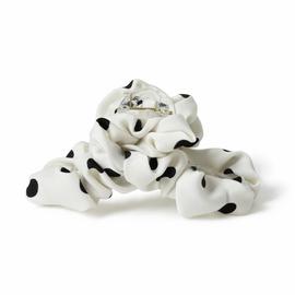 Freedom Ruched Polka Dot Hair Scrunchie