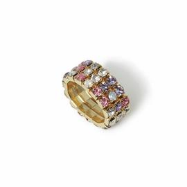 Freedom Multi Gem Crystal Fashion Ring - One Size