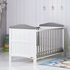Obaby Whitby Cot BedWhite with Taupe Grey