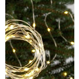 Argos Home 120 Warm White LED String Lights - 12.4m