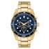 Bulova Mens Gold Plated Stainless Steel Chronograph Watch