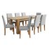 Argos Home Miami XL Extending Table & 8 Grey Chairs