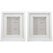 Set of 2 5x7 Inch Double Mount Frames - White