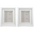 Set of 2 5x7 Inch Double Mount Frames - White