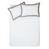 Argos Home White and Grey Oxford Bedding Set - Double