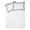 Argos Home White and Grey Oxford Bedding Set - Double